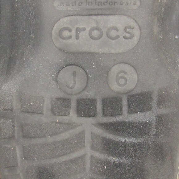 Color Splotch Crocs J6 M6 W8 Wide - Picture 5 of 7